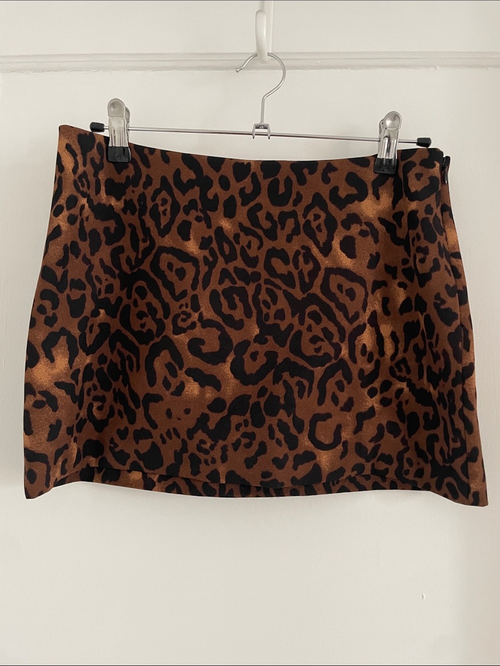 Reformation x Laura Harrier Leopard Print Mini Skirt - Brown/Black